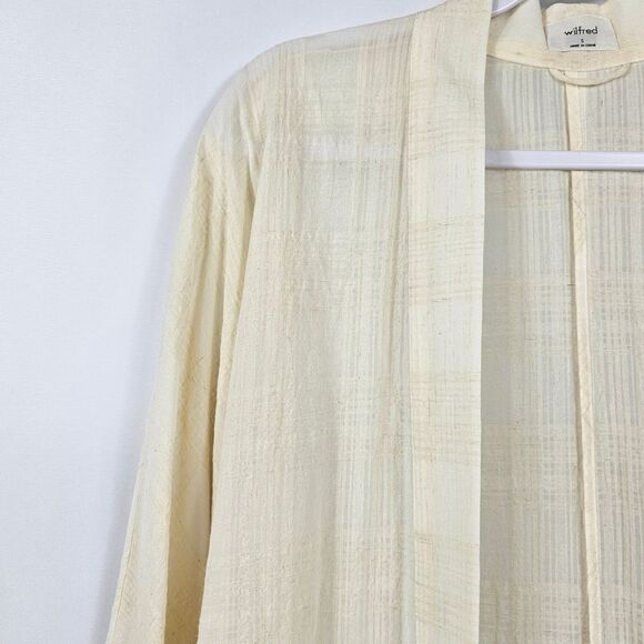 Aritzia Wilfred Kimono Style Jacket in Beige Size Small - Picture 3 of 9